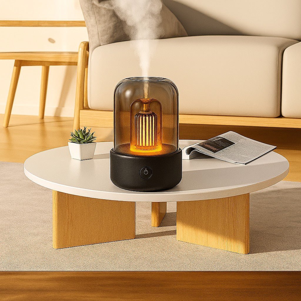 Candle Light Aroma Diffuser – USB Ultrasonic Air Humidifier with Night Light - My Store