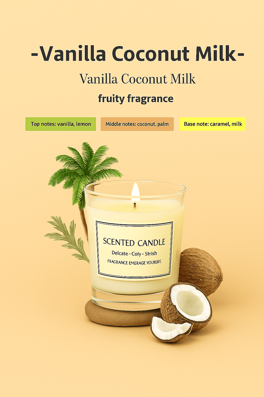 Luxury Scented Candle for Home & Spa - Arvique