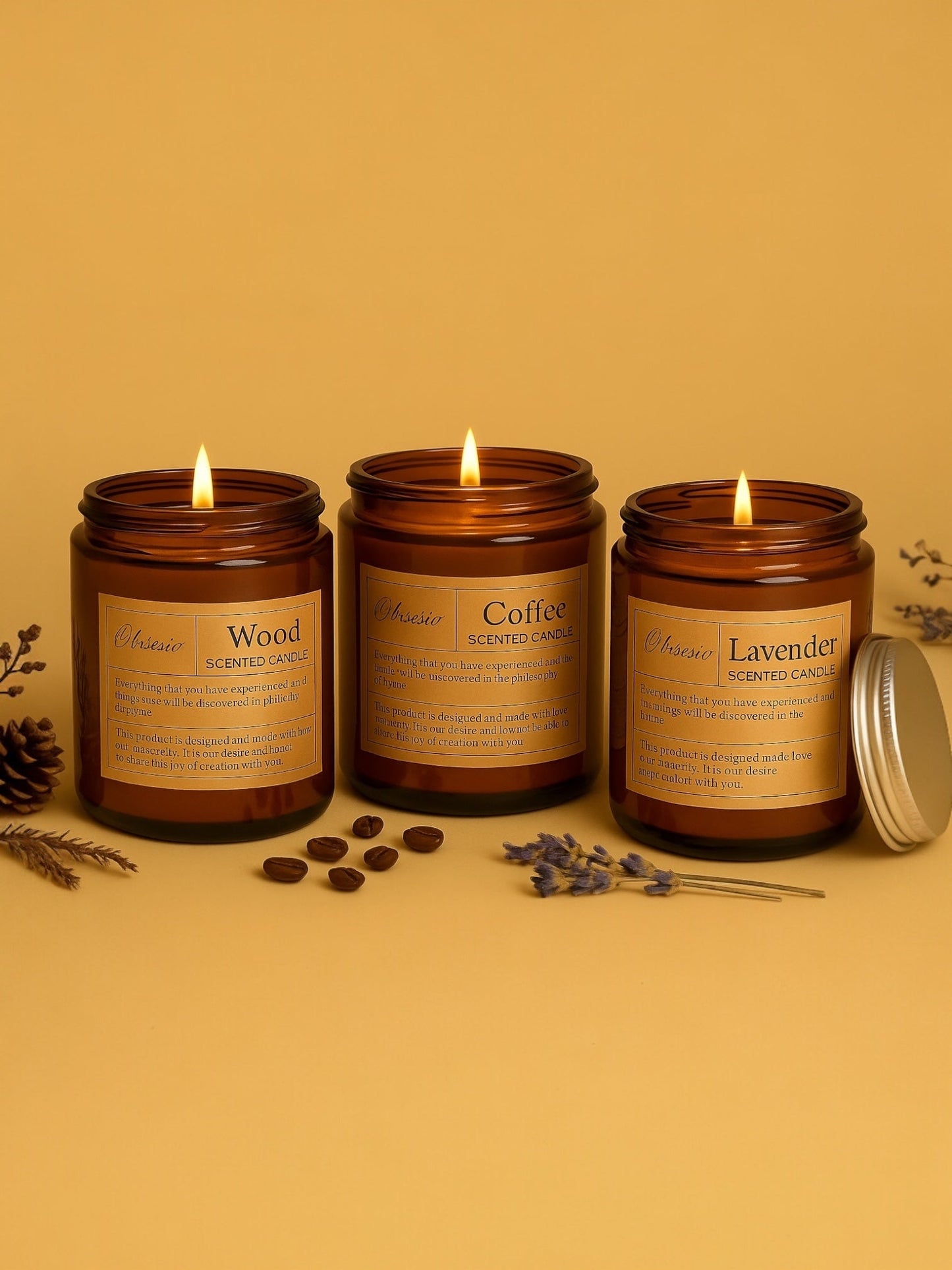 Obisesio Scented Candle Aromatherapy Candle - Arvique