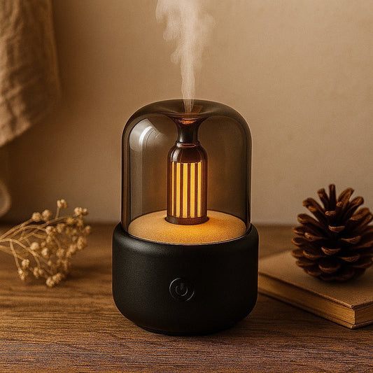 Candle Light Aroma Diffuser – USB Ultrasonic Air Humidifier with Night Light - My Store