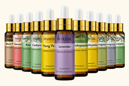 PHATOIL 10ml | Pure Essential Oils with Dropper – Lavender, Eucalyptus, Vanilla & More - Arvique